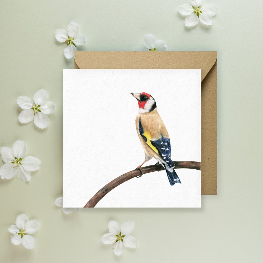 'Gold Finch' Greeting Card – kimberleydewhurst